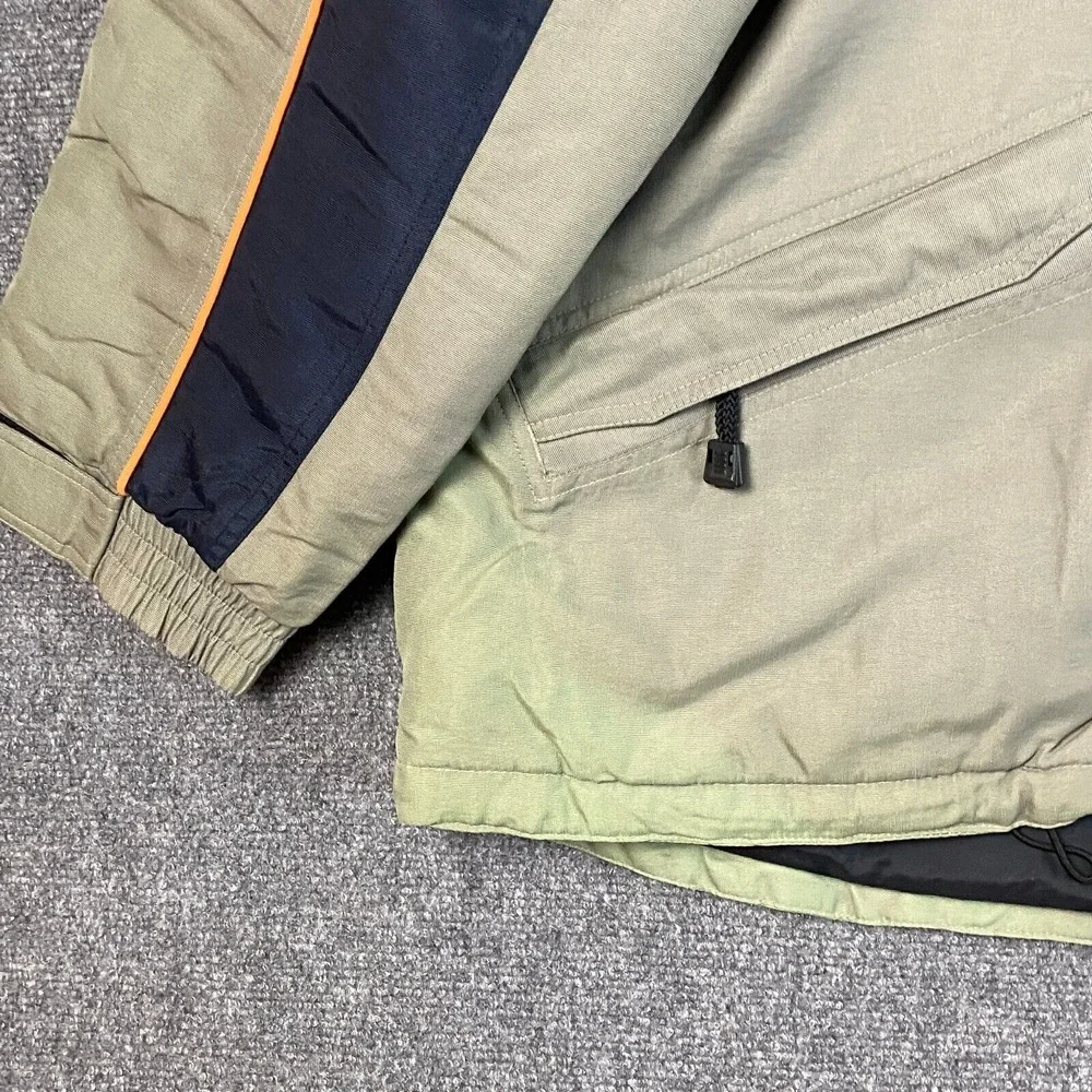 Ripzone Jacket Mens‎ Large Beige Snowboarding Sherpa Lined Hooded Adults Zip